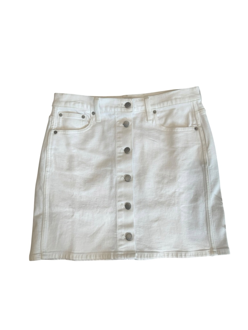 J. Crew Button Denim Skirt 6